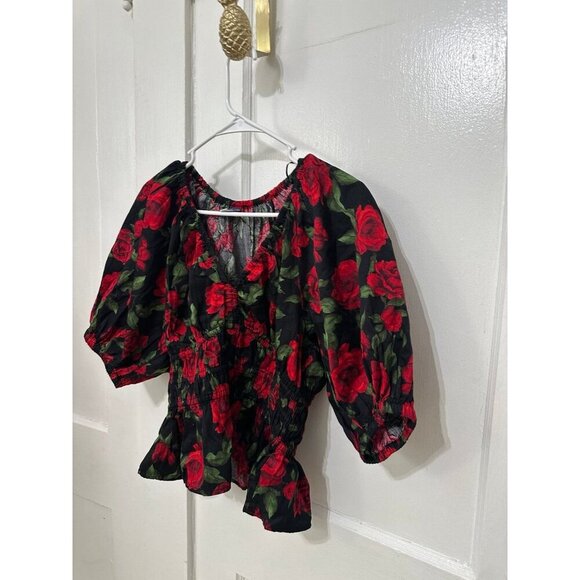 Old Navy women’s size small rose blouse - Picture 2 of 9